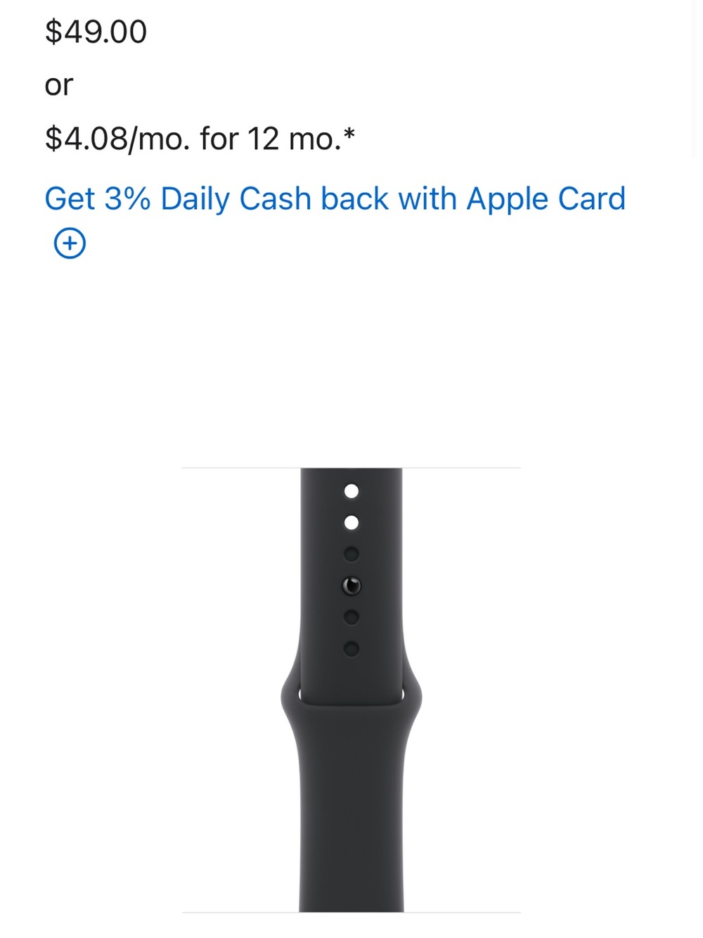 Authentic Apple Watch Sport Band Black 40mm